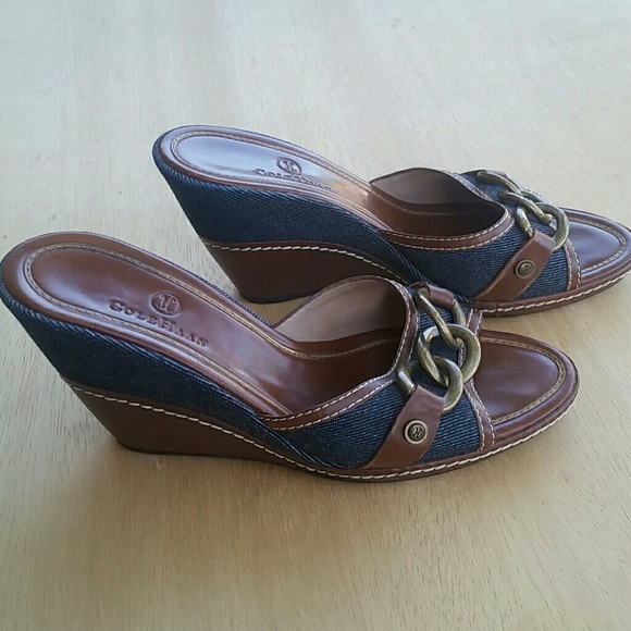 Cole Haan Shoes - Cole Haan wedge  slide sandals